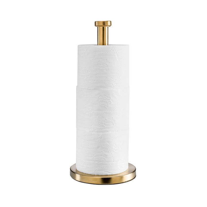XIVADA Reserverolhouder Lotis - Vrijstaand - Voor 3 wc rollen - Goud (1)