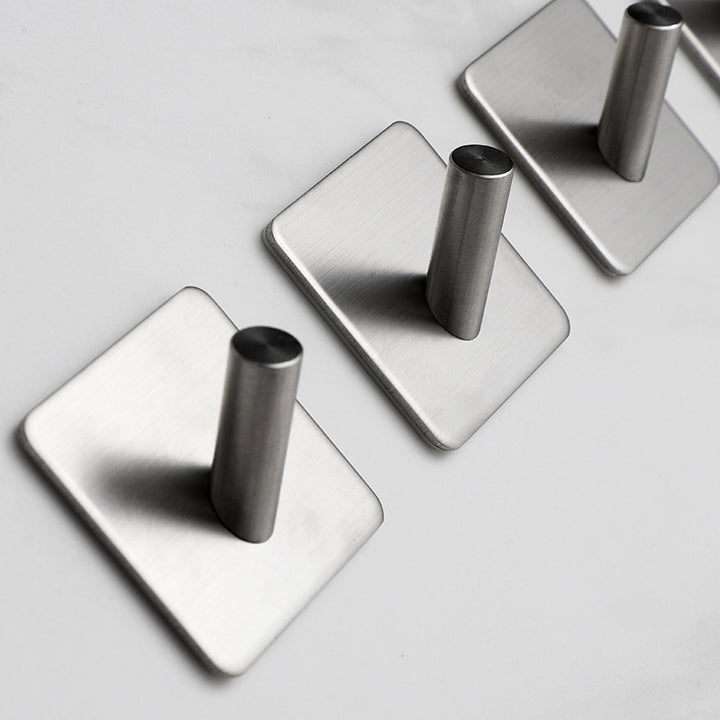 XIVADA Handdoekhaakjes Paza - Zelfklevend - Rvs - Zilver - Set van 2 (2)