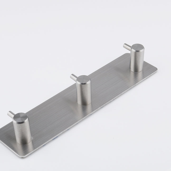 XIVADA Handdoekhaakjes Tres - Zelfklevend - Zilver - 3 in 1 (1)
