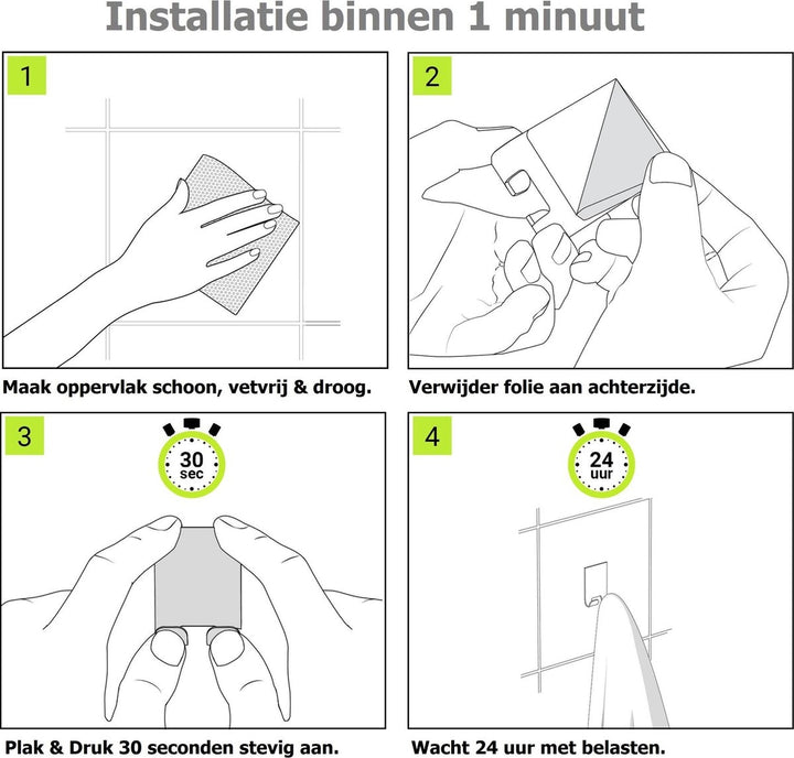 XIVADA WC rolhouder Luca - Zonder Boren - Rvs - Zelfklevend - Zwart (9)