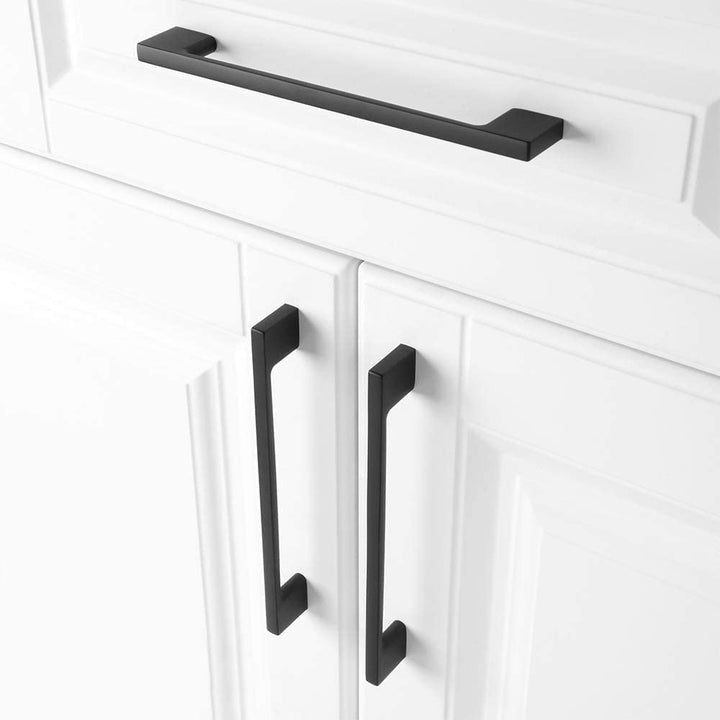 XIVADA Handgreep zwart - 128 mm - Aluminium - Meubelgreep - Set van 2 (4)