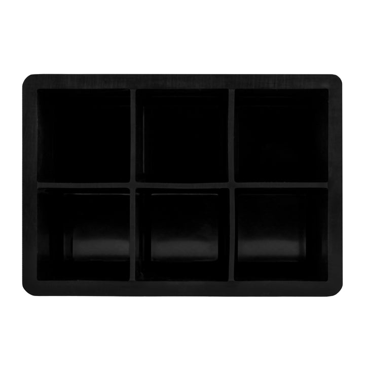 Krumble Ijsblokjesvorm - 6 ijsblokken - Silicoon - Zwart (3)