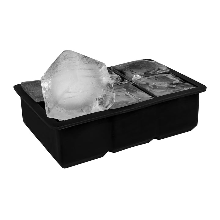 Krumble Ijsblokjesvorm - 6 ijsblokken - Silicoon - Zwart (4)