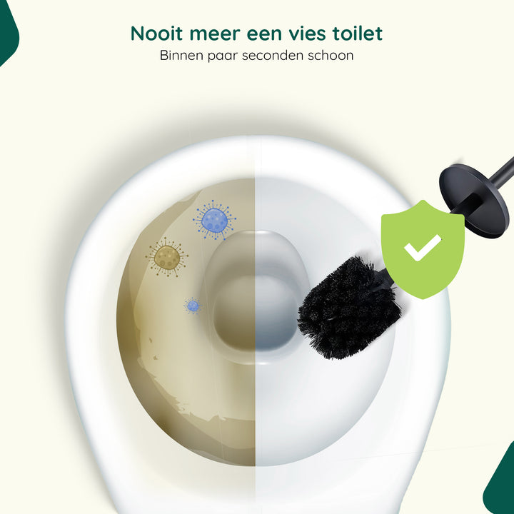 XIVADA Toiletborstelhouder Jara - Vrijstaand - Rvs - Zwart (7)