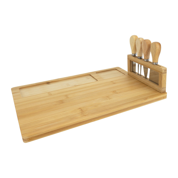 Krumble Kaasplank inclusief messenset - Bamboe (5)