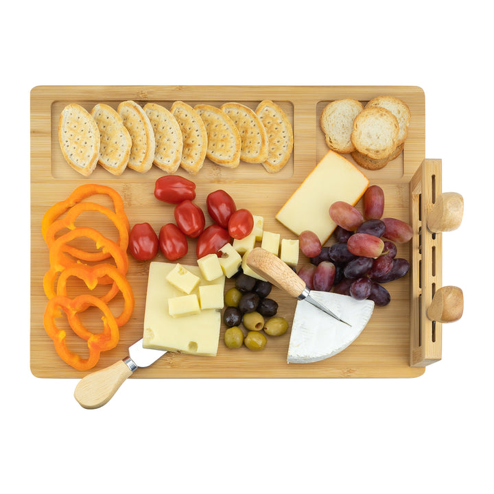Krumble Kaasplank inclusief messenset - Bamboe (7)