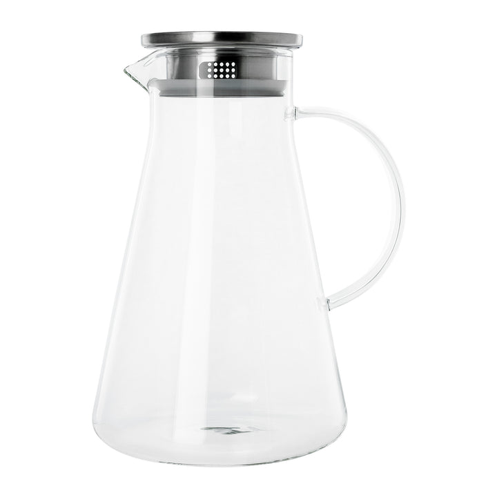 Krumble Karaf met filter, handvat en aluminium deksel - 1,8 L - Glas (1)