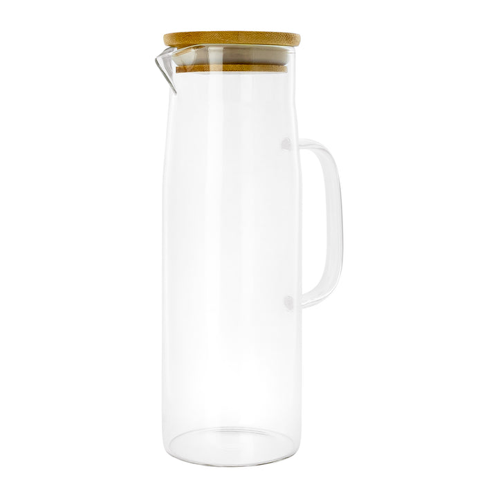 Krumble Karaf met handvat en houten deksel - 1,5 L - Glas (1)