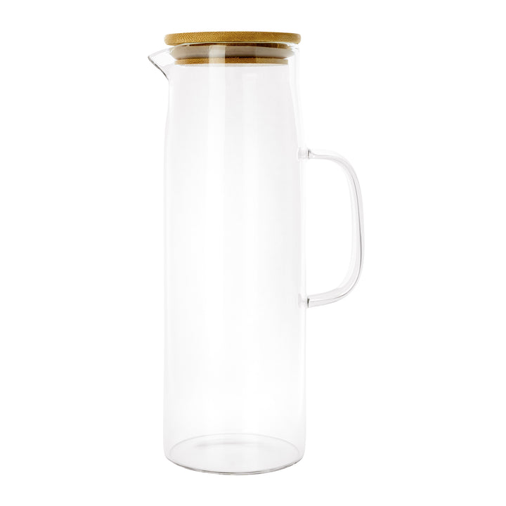 Krumble Karaf met handvat en houten deksel - 1,5 L - Glas (2)