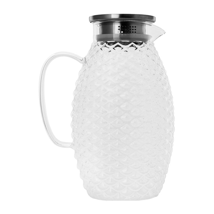 Krumble Karaf schubbenpatroon met filter en deksel - 2 L - Glas (3)