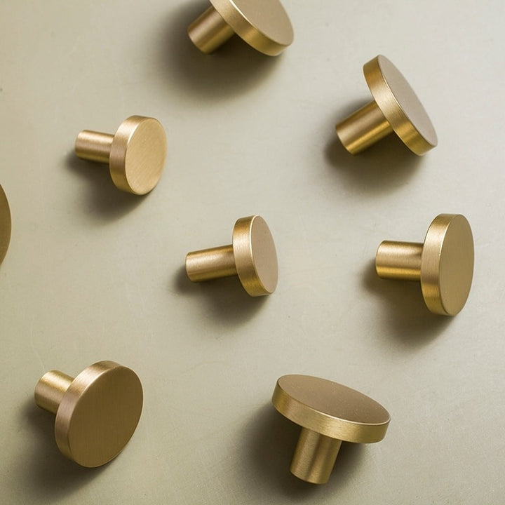 XIVADA Kastknop Roco - Rond - Goud - Aluminium - Set van 2 (1)