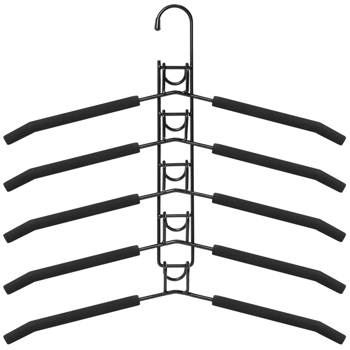 QUVIO Kledinghanger 5-in-1 - Zwart