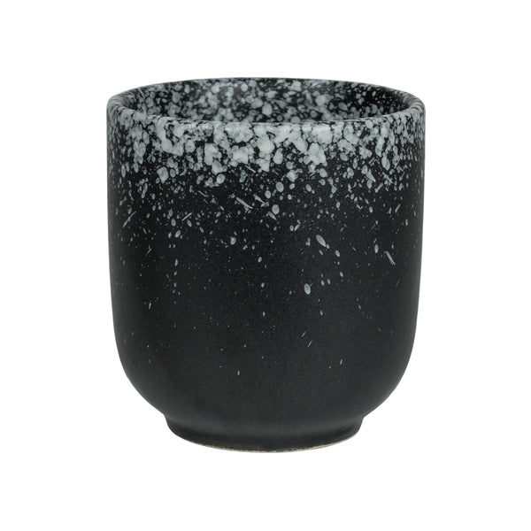 Krumble Koffie mok - 200 ml - Keramiek - Zwart met witte spetters