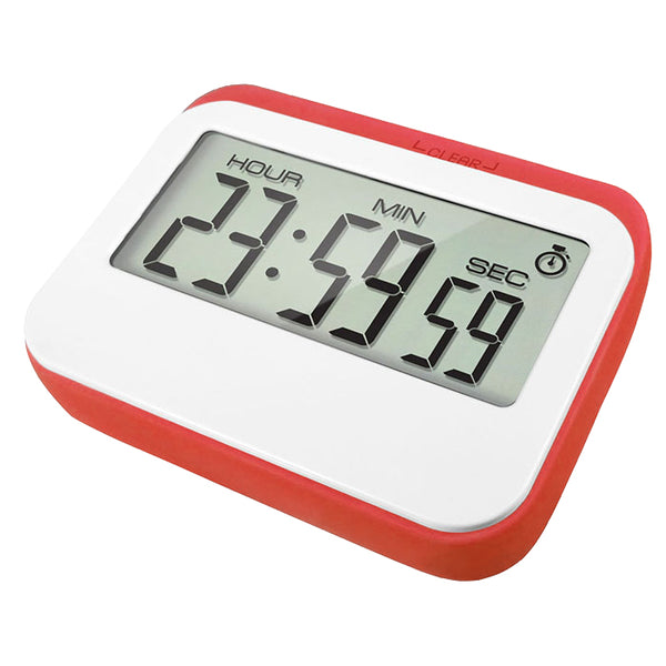 Krumble digitale kookwekker - wit met rood