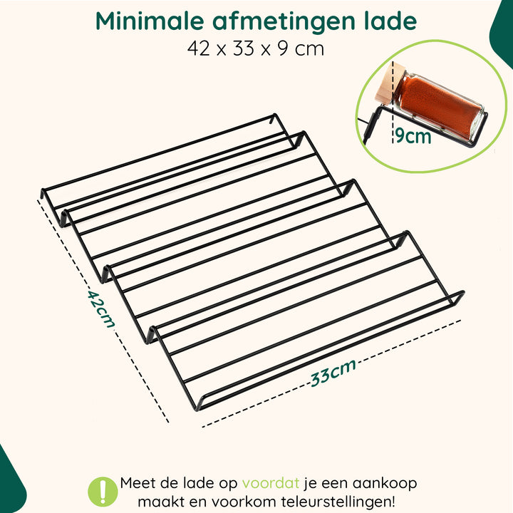 XIVADA Kruidenrek lade met 24 kruidenpotjes - 240 kruidenlabels (7)