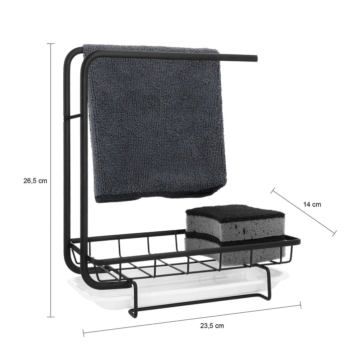 Krumble Aanrecht organizer - Metaal - Zwart (1)