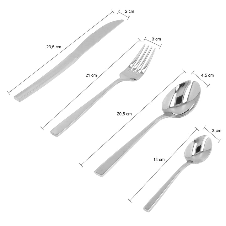 Krumble Bestekset van 4 - Zilverkleurig (1)