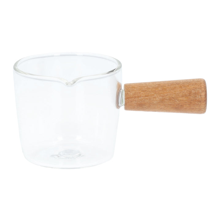 Krumble Melkkannetje met houten handvat - Glas