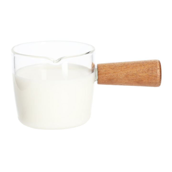 Krumble Melkkannetje met houten handvat - Glas (2)