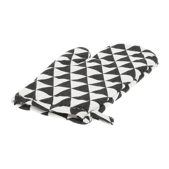 Krumble Ovenwant Driehoek patroon - Katoen - Zwart/wit (2)