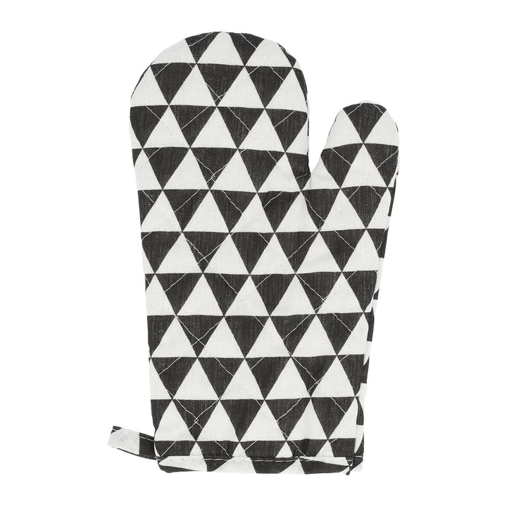 Krumble Ovenwant Driehoek patroon - Katoen - Zwart/wit (3)