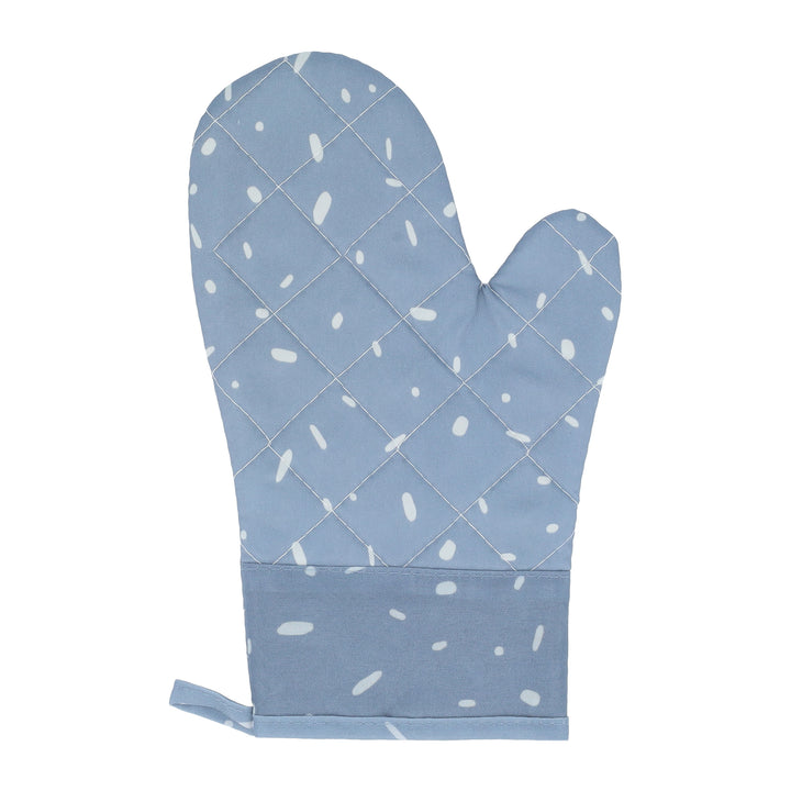 Krumble Ovenwanten - 27 x 15 cm - Katoen + silicoon - Blauw - 1 paar (2)
