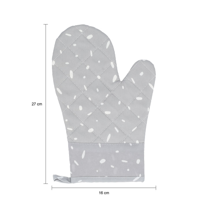 Krumble Ovenwanten - 27 x 15 cm - Katoen + silicoon - Grijs - 1 paar (1)