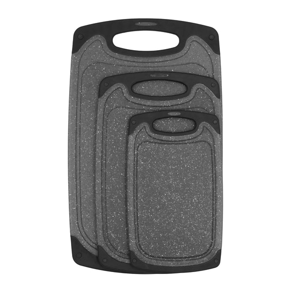 Krumble Snijplanken set van 3 - Zwart / antraciet