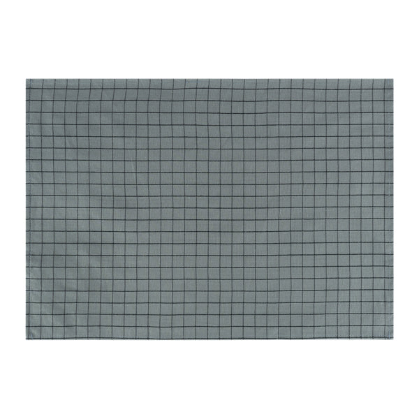 Krumble Theedoek met ruitpatroon - 40 x 60 cm - Katoen - Grijs