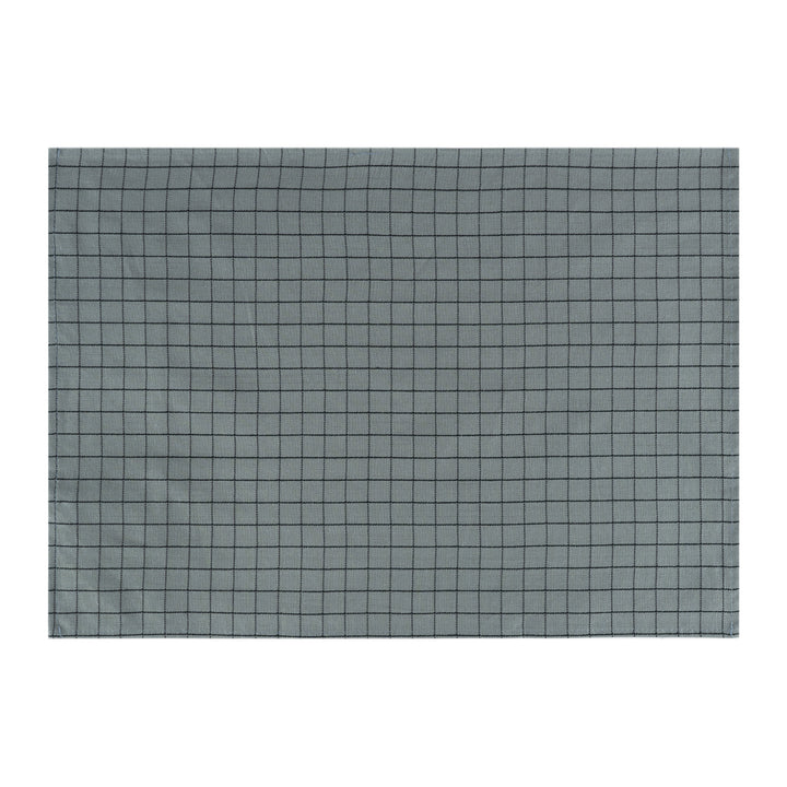 Krumble Theedoek met ruitpatroon - 40 x 60 cm - Katoen - Grijs