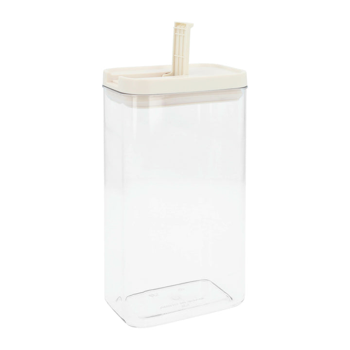 Krumble Voorraadpot rechthoek - set van 4 - 1800 ML - Plastic  - Beige (2)