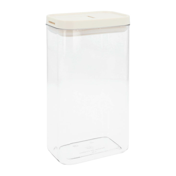 Krumble Voorraadpot rechthoek - set van 4 - 1800 ML - Plastic  - Beige (3)