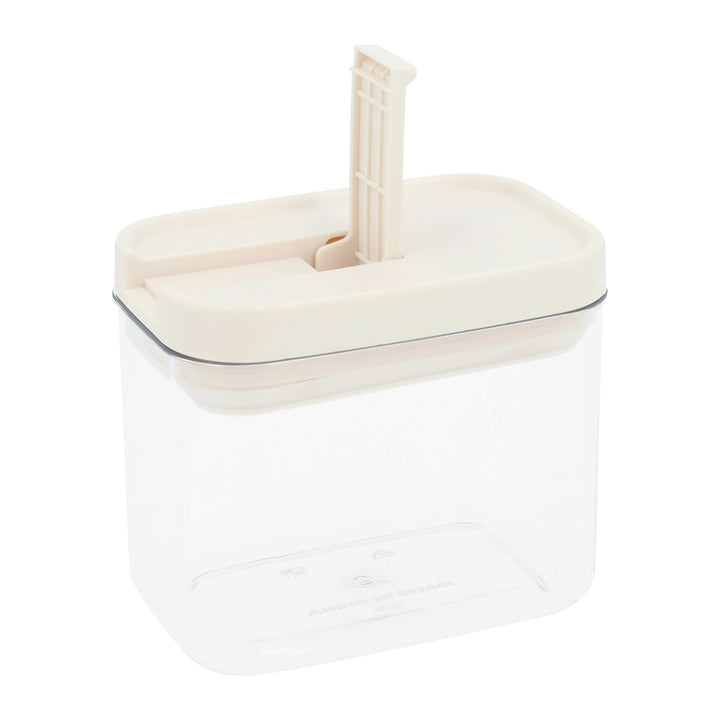 Krumble Voorraadpot rechthoek - set van 4 - 500 ML - Plastic  - Beige (2)