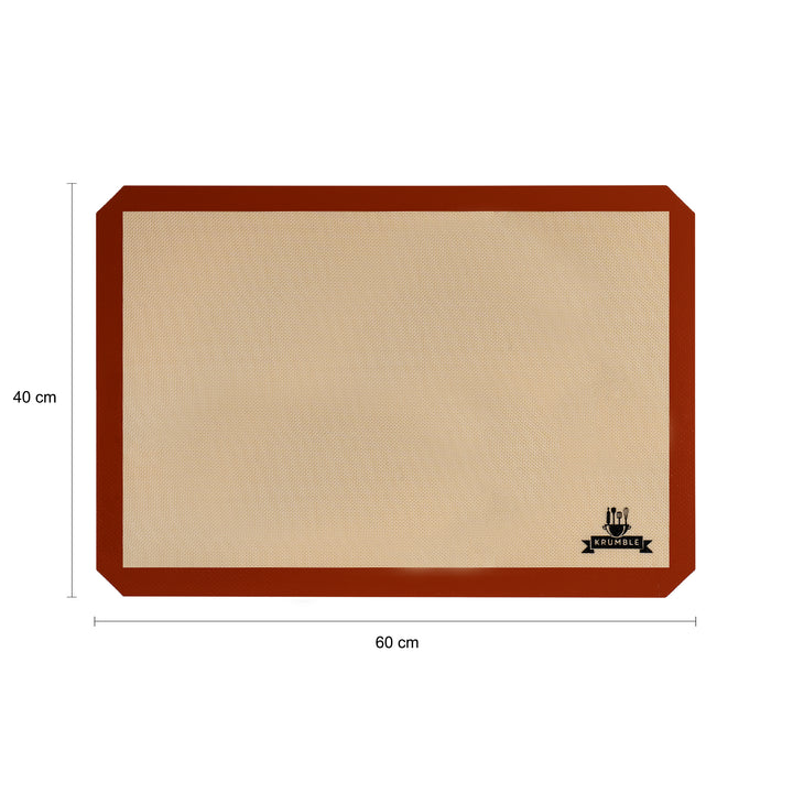 Krumble Siliconen bakmat - Silicoon - Glasvezel - Bruin - 40x60 cm (1)