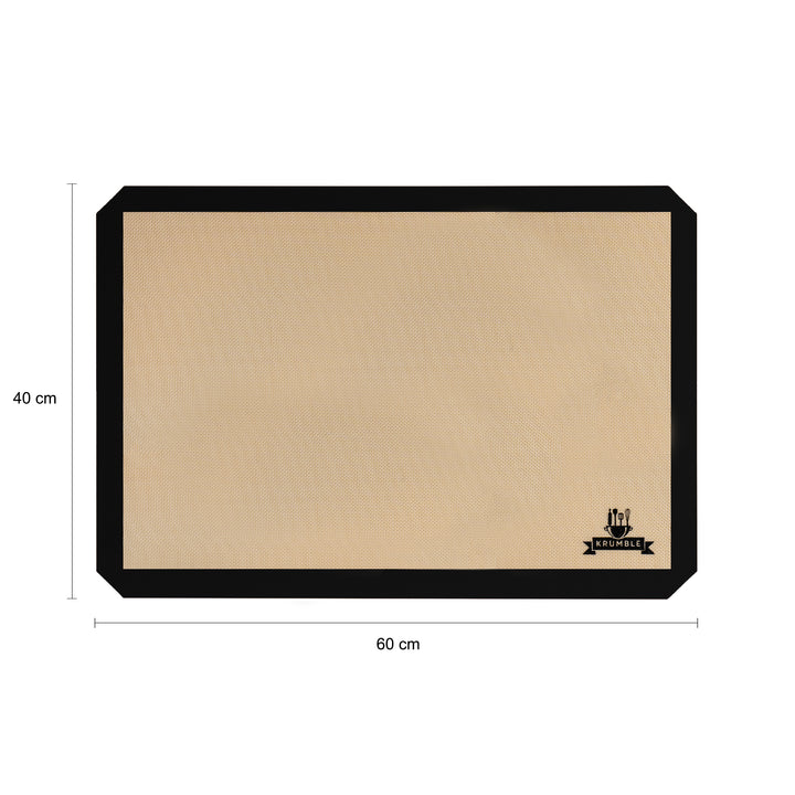 Krumble Siliconen bakmat - Silicoon - Glasvezel - Zwart - 40x60 cm (1)