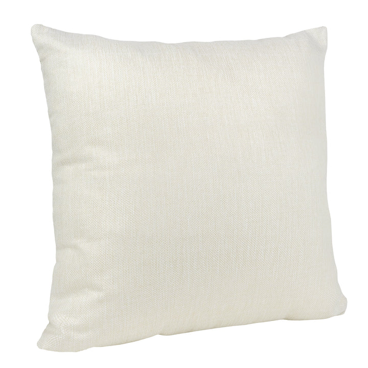 QUVIO Kussenhoes met driehoek patroon, 45 x 45cm - Zwart / beige (2)