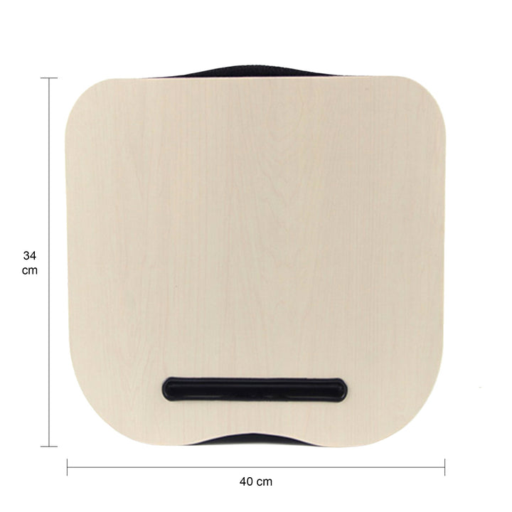 QUVIO Laptop schootkussen lichte houtlook (1)