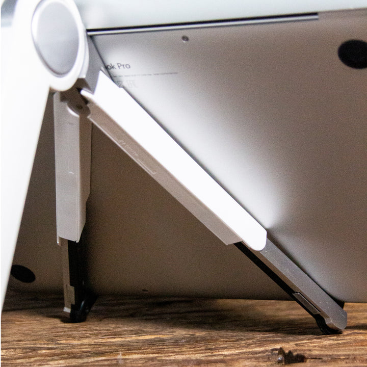 QUVIO Opvouwbare laptop- en tabletstandaard wit (4)