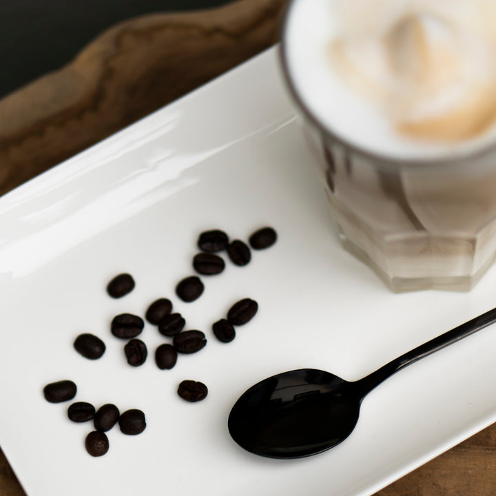 Krumble Latte Macchiato lepels set van 4 - Zwart (3)