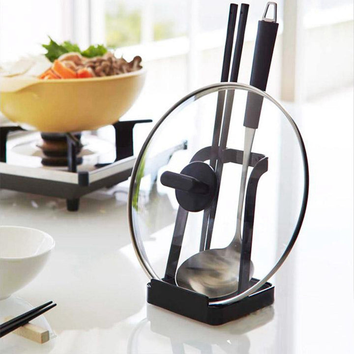 Krumble Lepel / deksel / smartphone standaard - Zwart (2)