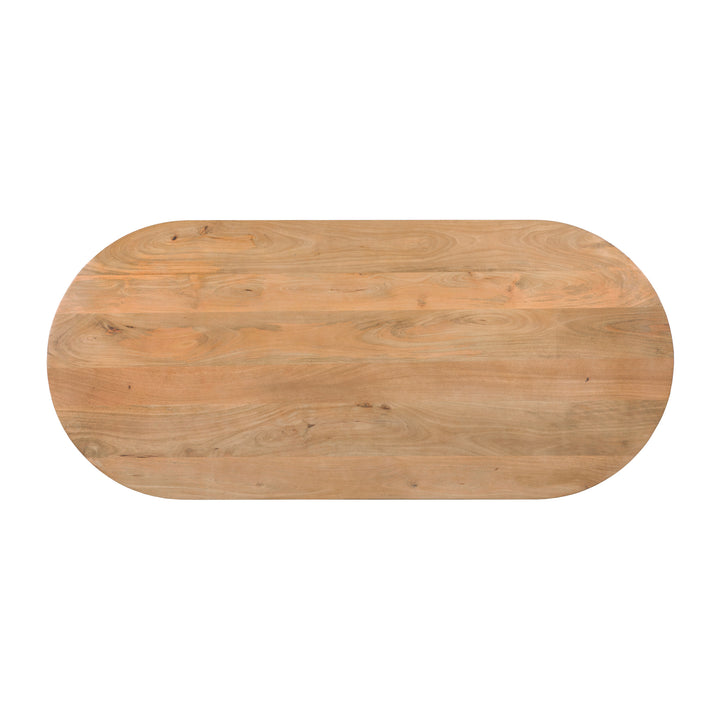 Lewis & Loft Eettafel Lynn – Ovaal – 200x90 cm – Mangohout – Naturel (3)