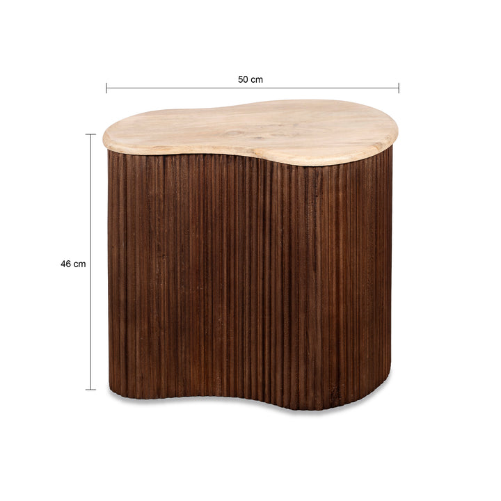 Lewis & Loft Salontafel Lena – Maat S – FSC® mangohout – Bruin (1)