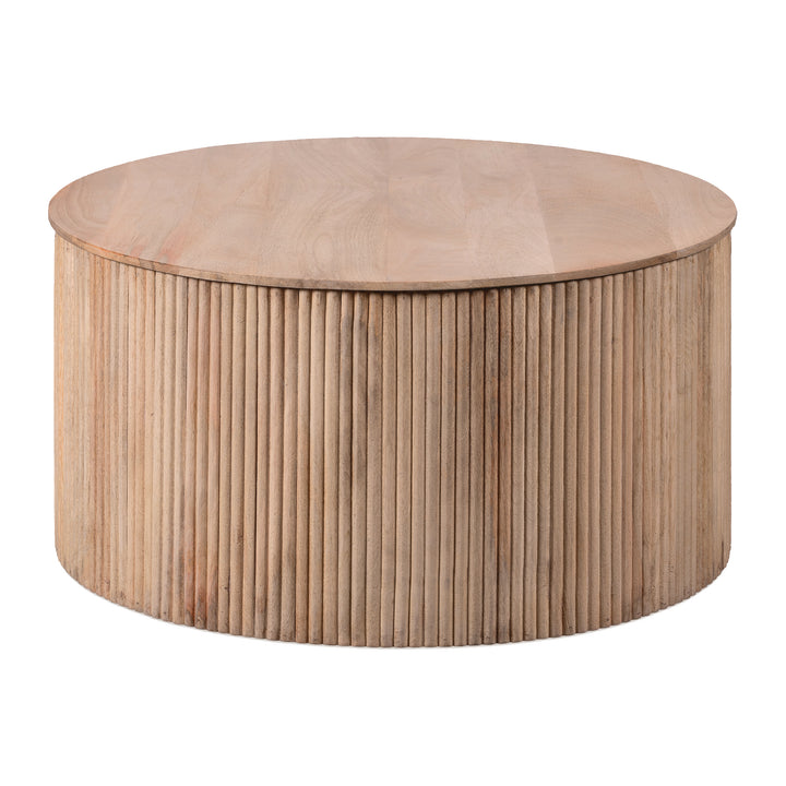 Lewis & Loft Salontafel Lonne - FSC® mangohout -Rond ⌀70cm - Naturel