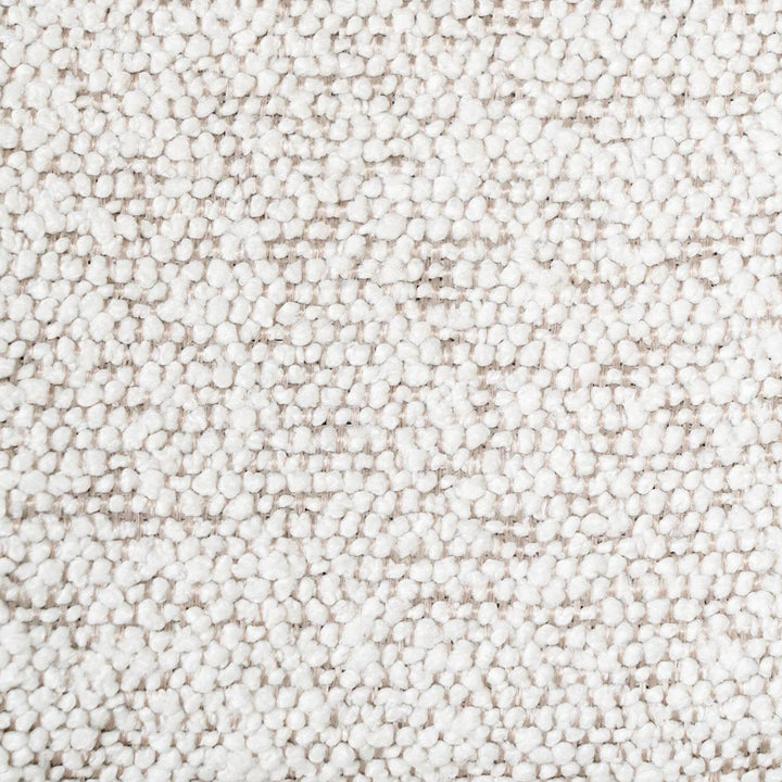 QUVIO Eetkamerstoelen Leanne - Bouclé - Staal - Wit - Set van 2 (5)