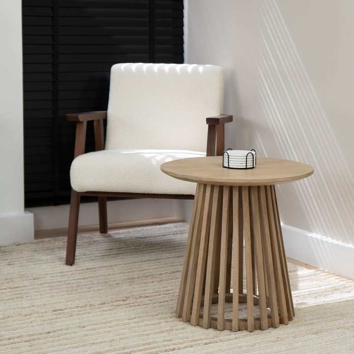 Lewis & Loft Bijzettafel Levi - FSC® mangohout - Rond ⌀50 - Naturel (5)