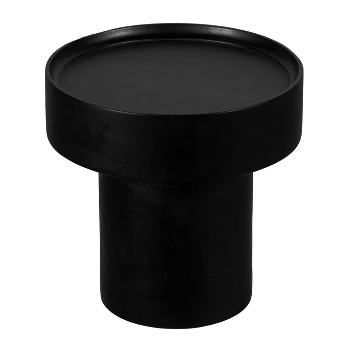 Lewis & Loft Bijzettafel Luus - FSC® mangohout - Rond ⌀50 - Zwart (2)