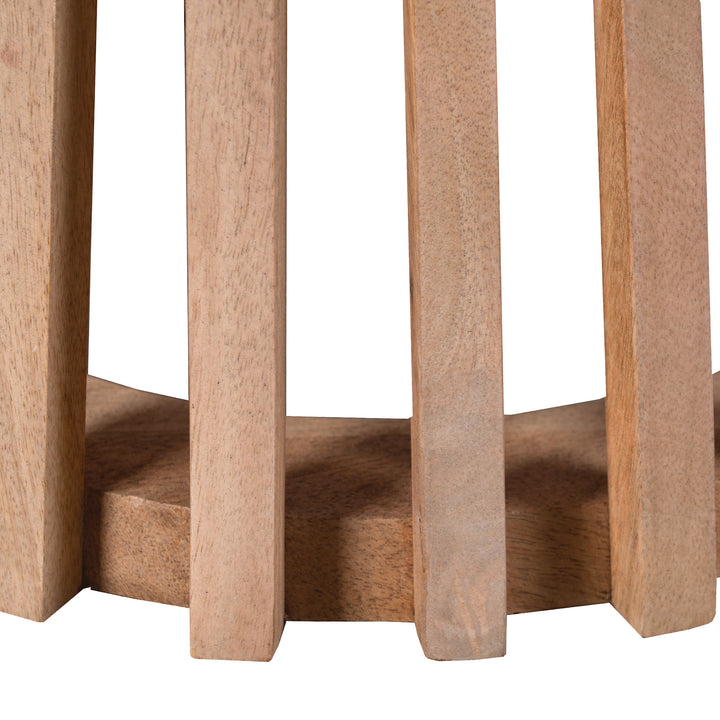 Lewis & Loft Bijzettafel Levi - FSC® mangohout - Rond ⌀50 - Naturel (4)