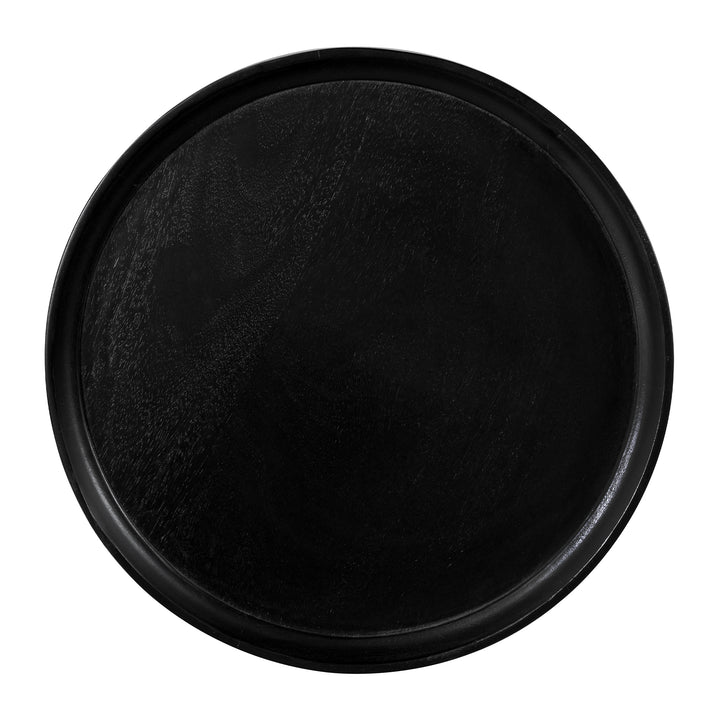Lewis & Loft Bijzettafel Luus - FSC® mangohout - Rond ⌀50 - Zwart (3)