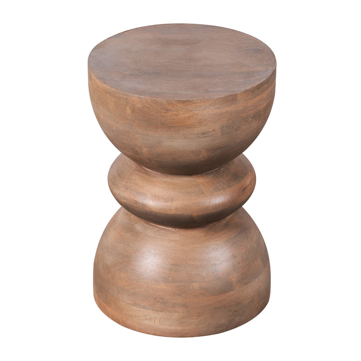 Lewis & Loft Bijzettafel Luis - FSC® mangohout - Rond ⌀35 - Bruin (2)