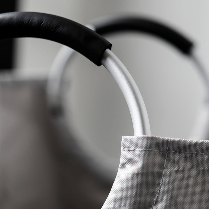 QUVIO Wasmand met handvaten - LAUNDRY - Lichtgrijs (3)
